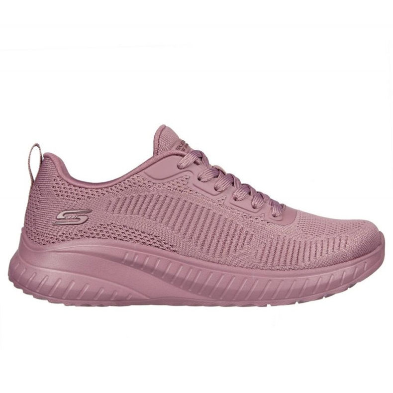 Skechers Memory Foam Bobs Squad Chaos Chaussures W 117209 Ras rose