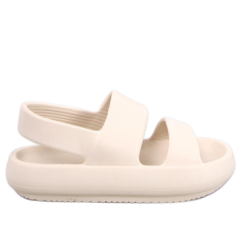 Boddie Sandales en caoutchouc beige