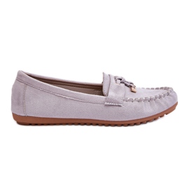 PS1 Mocassins Daim Classiques Gris Good Time