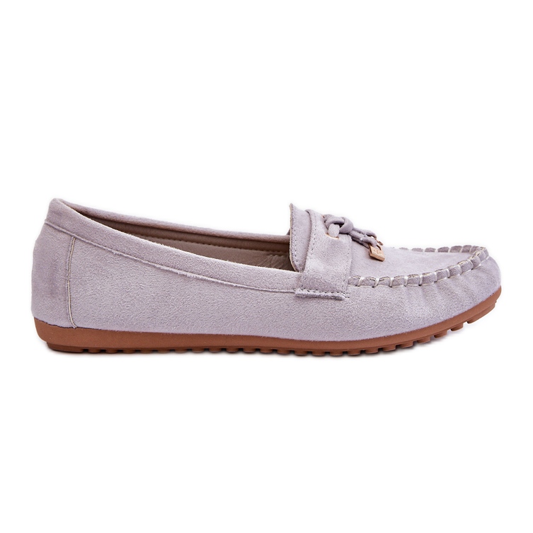 PS1 Mocassins Daim Classiques Gris Good Time