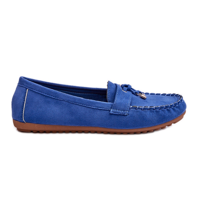 PS1 Mocassins en daim bleu classique Good Time