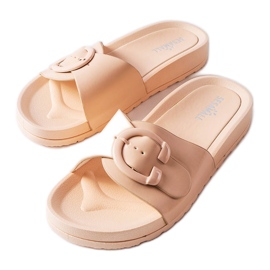 Inna Claquettes beiges à boucle de Généreux