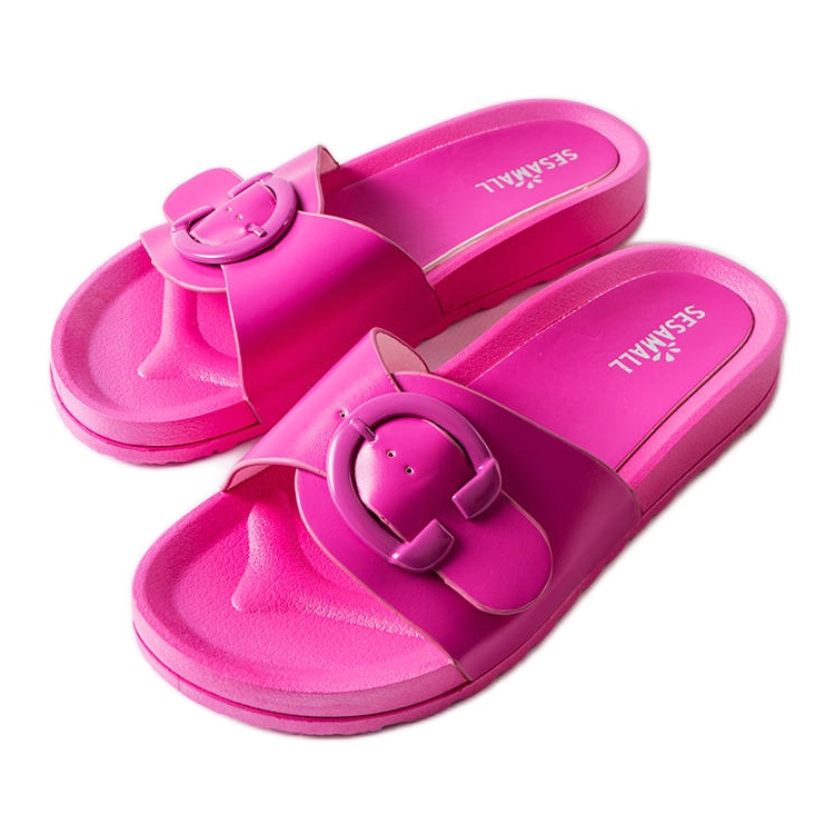 Inna Claquettes roses à boucle de Généreux
