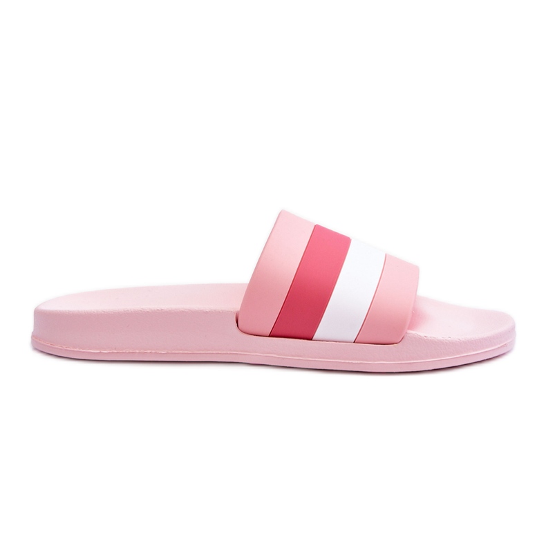Pantoufles à rayures roses Vision pour femme
