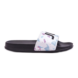 Claquettes Classiques Femme Noir Jomix blanche