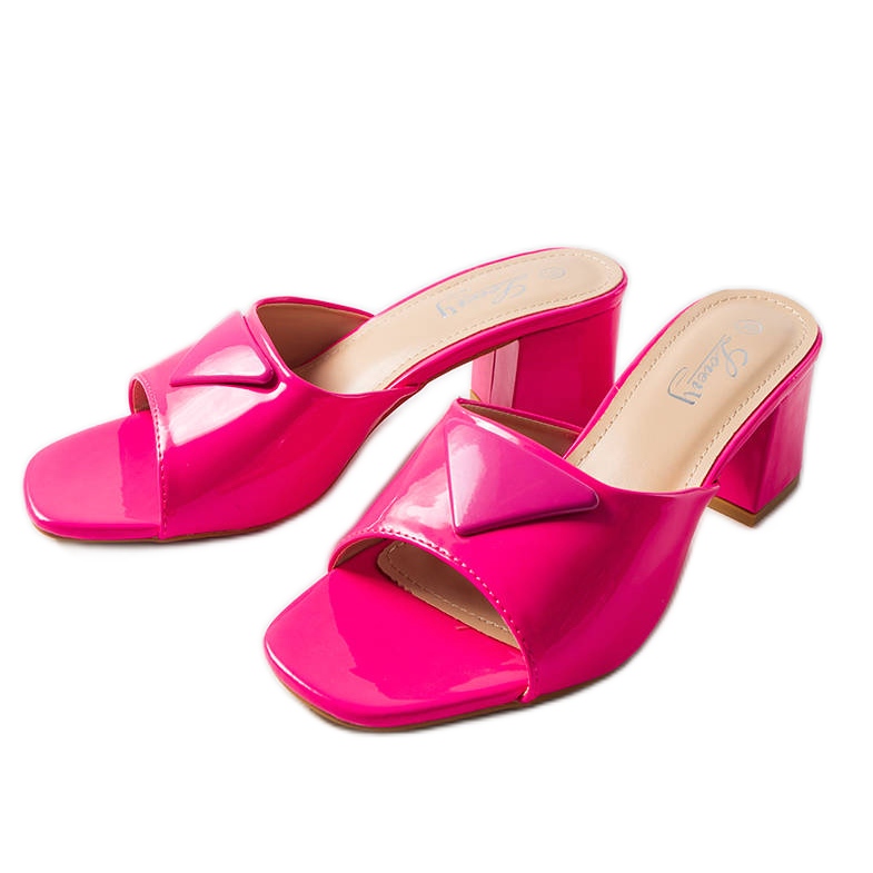 Curseurs de poteaux Branch laqués rose