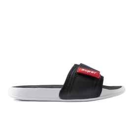 Pantoufles noires pour hommes de Alley le noir