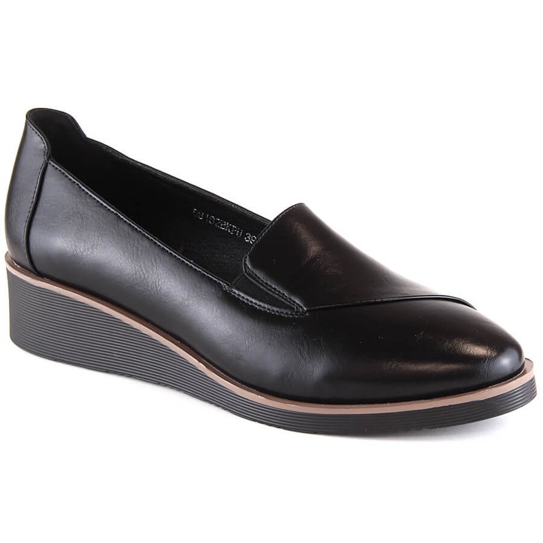Chaussures compensées noires pour femmes Vinceza 58182 le noir