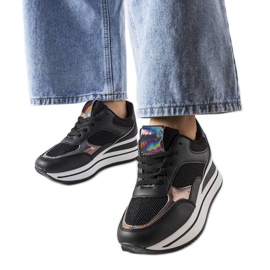 Baskets Ethel à semelle épaisse noir