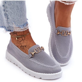 PM1 Baskets ornées à enfiler pour femmes Gris Alena PM1 Baskets ornées à enfiler pour femmes Gris Alena