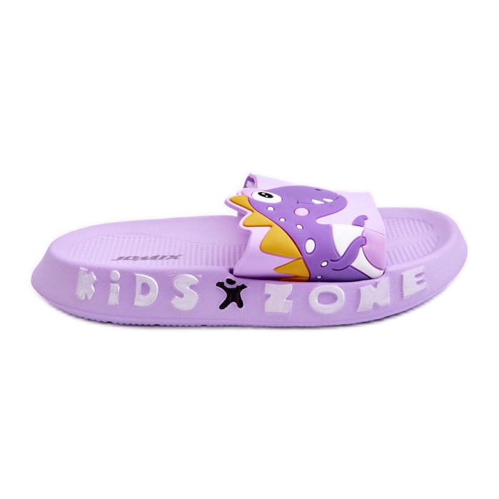Chaussons Mousse Enfant Dinosaure Violet Dario