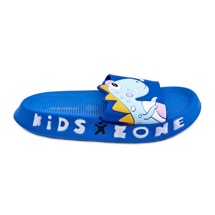 WJ1 Chaussons Mousse Enfant Dinosaure Bleu Dario WJ1 Chaussons Mousse Enfant Dinosaure Bleu Dario
