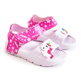 Sandales Enfant Mousse Légère Avec Velcro Blanc Asti