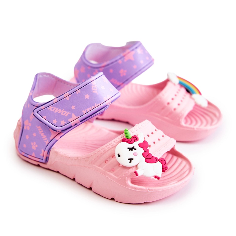 Sandales Velcro Enfant Mousse Légère Rose Asti Sandales Velcro Enfant Mousse Légère Rose Asti