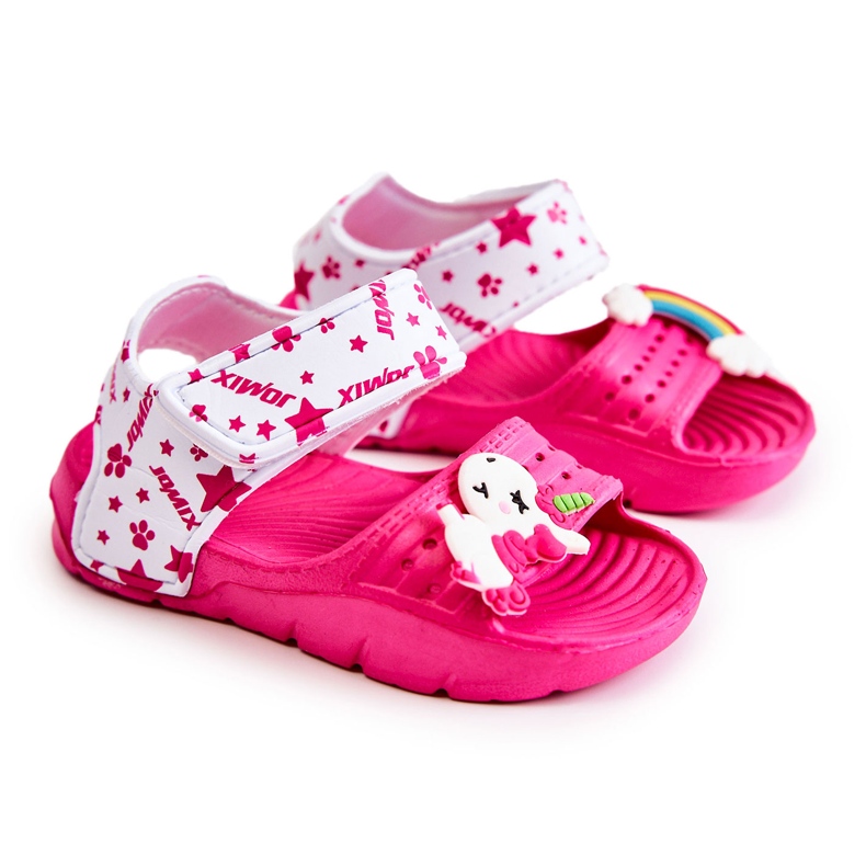 Sandales Enfant Mousse Légère Avec Velcro Fuchsia Asti rose Sandales Enfant Mousse Légère Avec Velcro Fuchsia Asti rose
