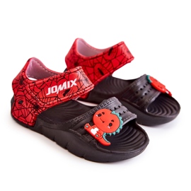 Sandales Enfant Mousse Légère Avec Velcro Noir Asti