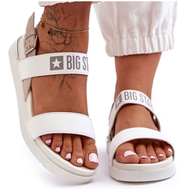 Sandales Plates Femme Big Star LL274939 Blanc