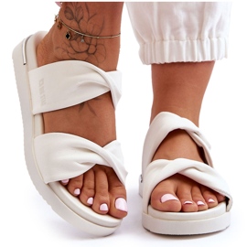 Sandales Plates Femme Big Star LL274A121 Blanc