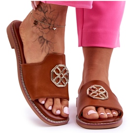 Chaussons Femme Camel Larotte Talons Plats Classiques brun Chaussons Femme Camel Larotte Talons Plats Classiques brun