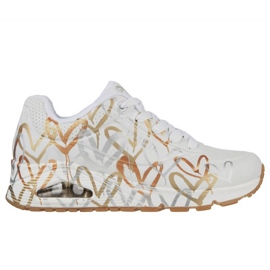 Chaussures Skechers Uno Metallic Love W 155523/WTGD blanc