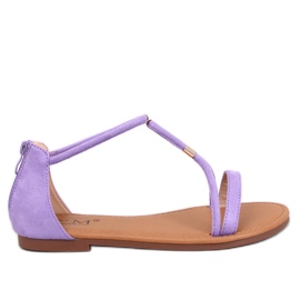 Sandales en daim violet Leehom, femmes