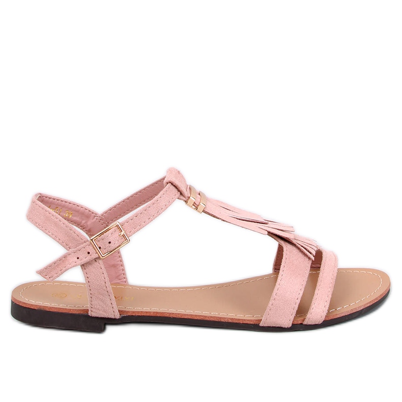 Sandales à franges roses Corbin