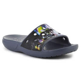 Chaussons Crocs Classic Meta Scape Slide 208471-0C4 noir