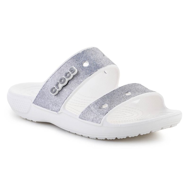 Crocs Chaussons Sandale Classic Croc Glitter II W 207769-90H gris Crocs Chaussons Sandale Classic Croc Glitter II W 207769-90H gris