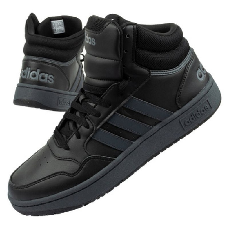 Adidas Hoops 3.0 Mid M GW3022 chaussures de sport le noir