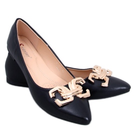 Seastar Ballerines élégantes à boucle de Simona Black noir