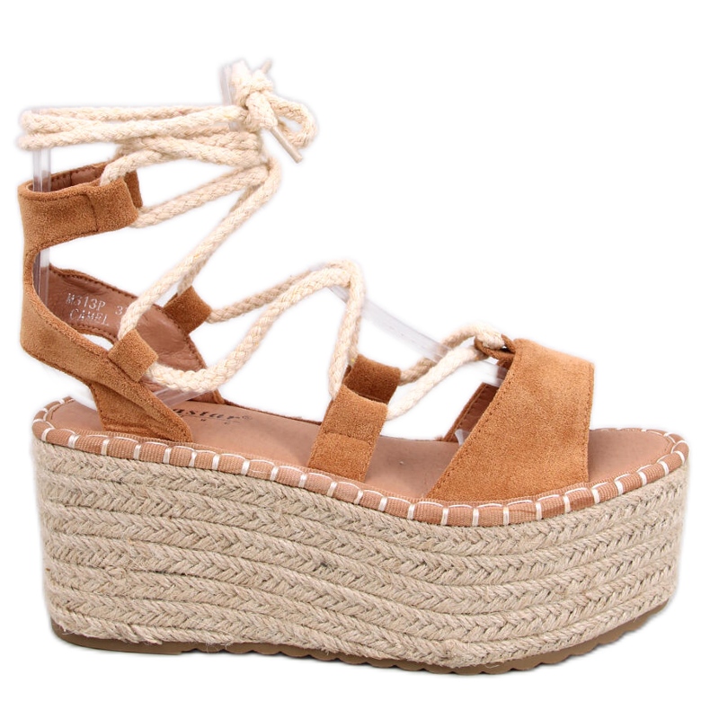 Espadrilles compensées Marge Camel jaune