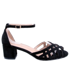 Seastar Kermel Sandales noires à petits talons