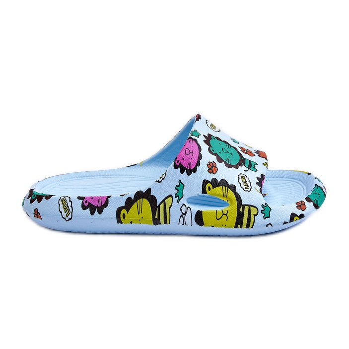 WJ1 Toboggan Mousse Légère Enfant Motif Lion Bleu Esther