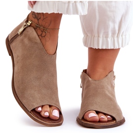 Sandales Basses Daim Nicole 2799/023 Beige