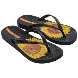 Tongs Ipanema Tournesol Anat. Temas Xii Fem W 83178 23923 le noir