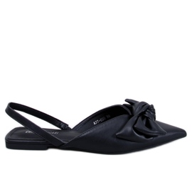Ballerines talon ouvert Loon Noir