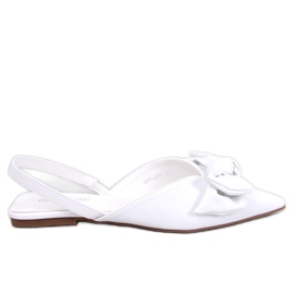 Ballerines à talon ouvert de Loon White blanche