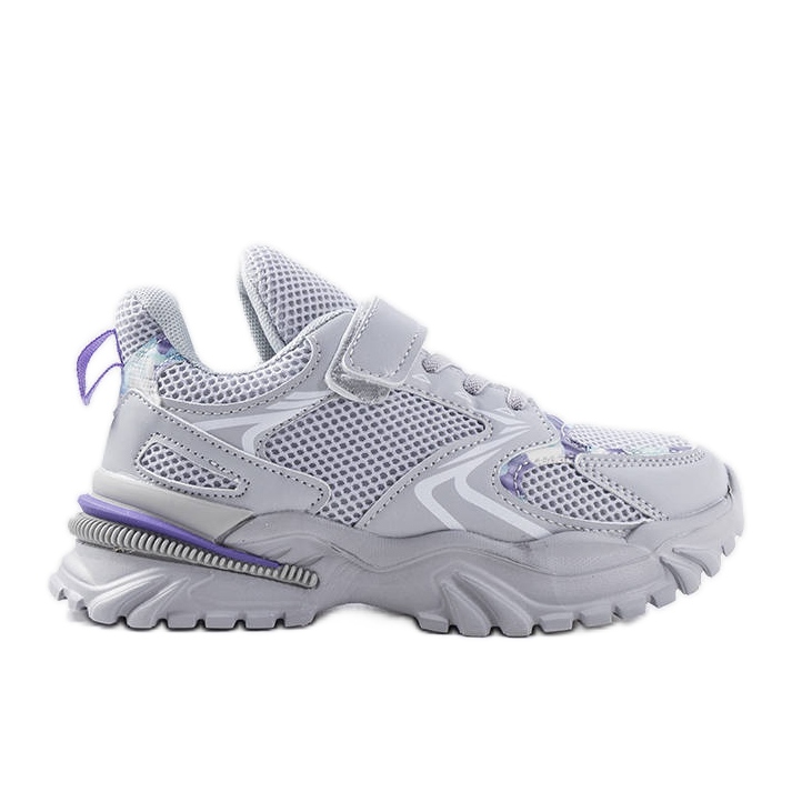 Baskets grises pour enfants avec velcro de Robillard