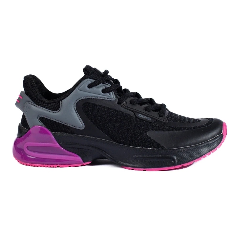 Chaussures de sport noires pour femmes Big Star LL274335 le noir