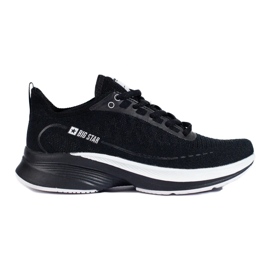 Chaussures de sport noires à semelle épaisse Big Star LL274327