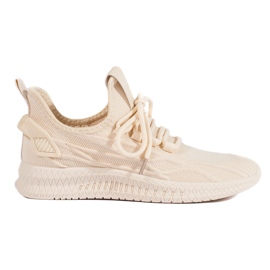 Chaussures de sport beiges pour femmes LL274714 Big Star Chaussures de sport beiges pour femmes LL274714 Big Star