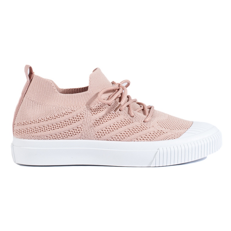 Baskets en textile Shelovet rose clair pour femmes