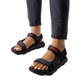Sandales noires Lee Cooper LCW-23-34-1695L le noir Sandales noires Lee Cooper LCW-23-34-1695L le noir