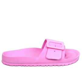 Claquettes en caoutchouc avec boucle Rose Romero