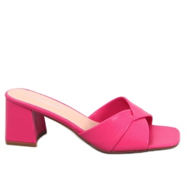 Sandales à petit talon Poncia Fuchsia rose