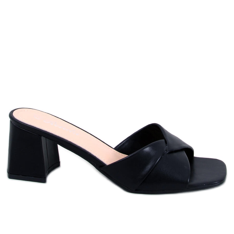 Poncia Sandales noires à petits talons le noir Poncia Sandales noires à petits talons le noir