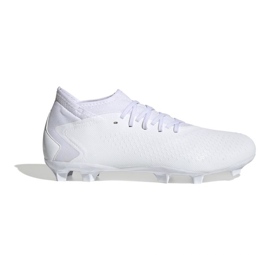 Adidas Predator Accuracy.3 Fg M HQ1077 chaussures de football blanche
