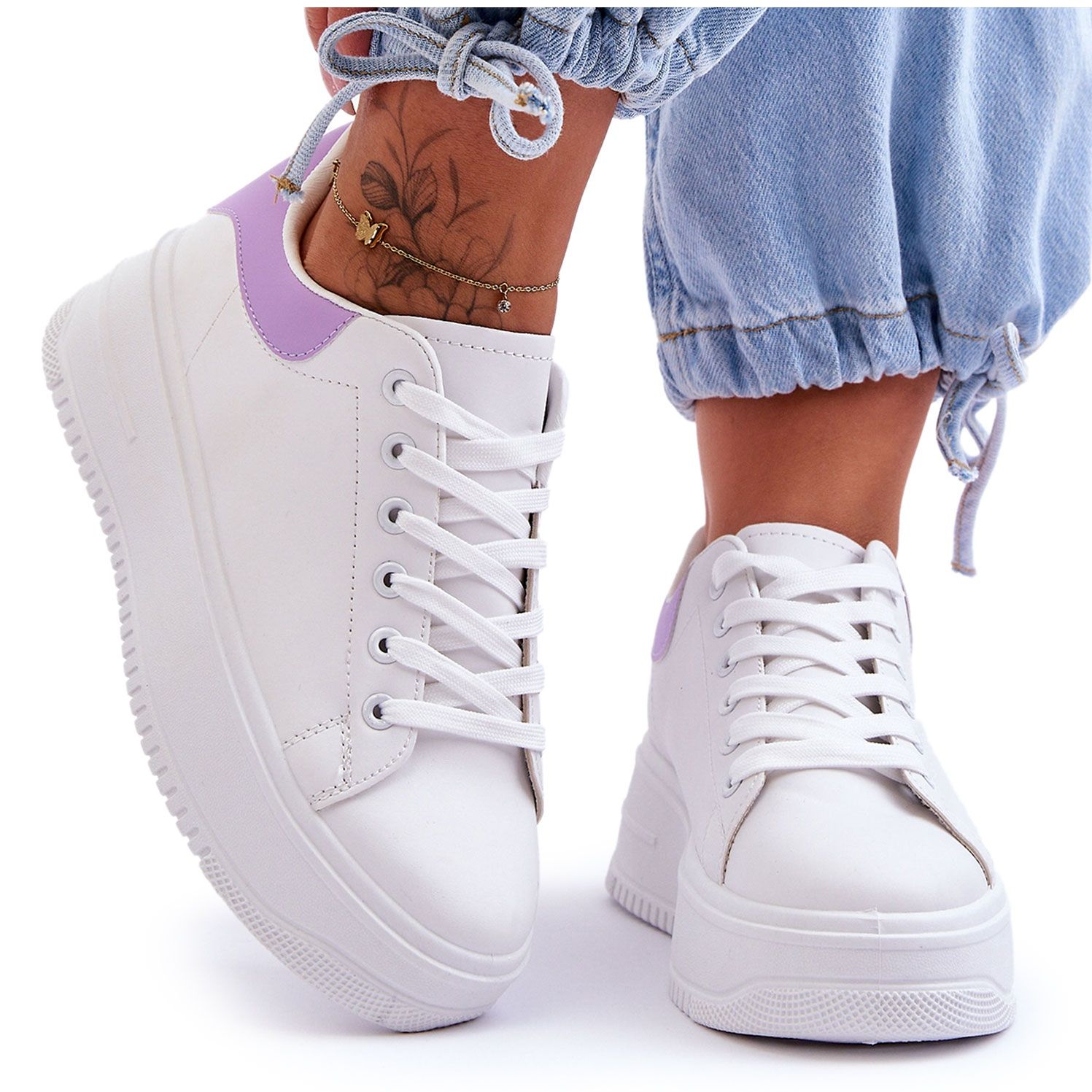 Chaussures De Sport Classiques Femme Blanc Violet Night Trip blanche