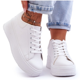 Chaussures de sport classiques pour femmes White Night Trip blanc