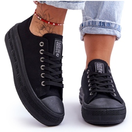 Baskets à plateforme Big Star pour femmes LL274A176 Noir
